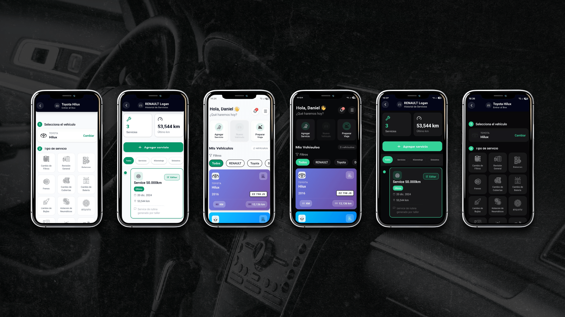 Takana en tu bolsillo — mockup de la app